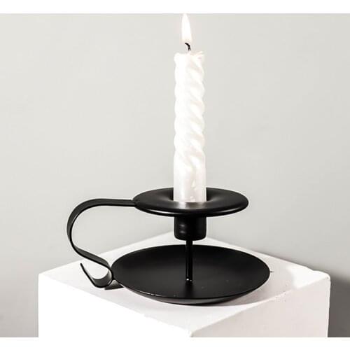 Nordic Metal Candlestick Vintage Cup Shape Candle Holder Wedding Decor Portavelas Home Decoration Art Gift Candelabro