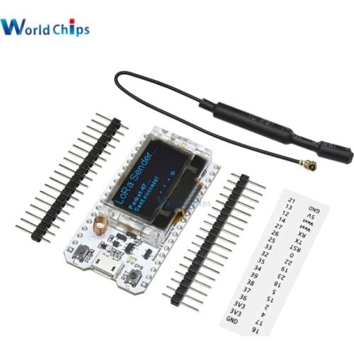 868MHz-915MHz SX1276 ESP32 LoRa 0.96 Inch Blue OLED Display Bluetooth WIFI Lora Kit 32 Module IOT Development Board for Arduino