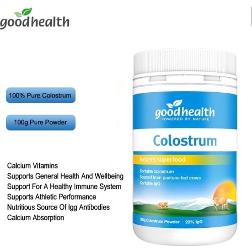 NewZealand GOOD HEALTH 100%Pure Colostrum Powder Protein Vitamins Minerals IgG antibody Digestive Immune system for Whole Family