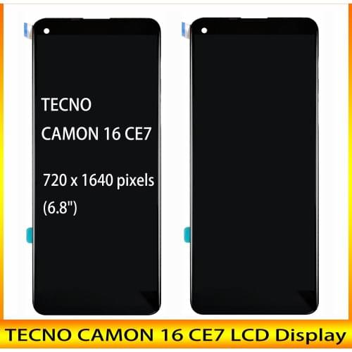 New 6.8inch LCD For TECNO CAMON 16 CE7 / 16 SE LCD Display + Touch Screen Digiziter Assembly With Tools