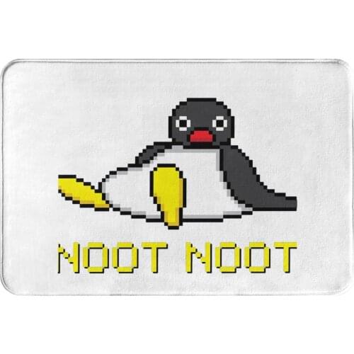 Pingu Pinga Penguin TV Anti-Slip Doormat Living Room Mat Noot Lay Hallway Carpet Entrance Door Rug Indoor Decorative