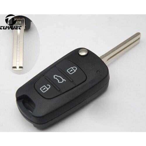 Replacement Key Case For Hyundai I30 IX35 Folding Flip Remote Key Shell 3 Buttons Key Cover Blanks