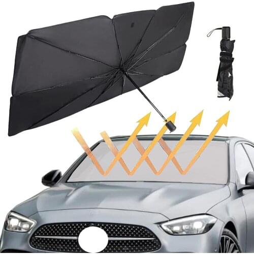 Car Sun Shade Protector Parasol Auto Front Window Sunshade Covers Car Sun Protector Interior Windshield Protection Accessories