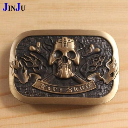 Antique pirate skull,solid brass production,exquisite design mens solid copper brass buckle,needle buckle smoot buckle