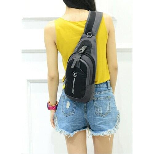 Mens Women Waterproof Small Chest Bag Pack Travel Sport Shoulder Sling Backpack Crossbody Bags Gift