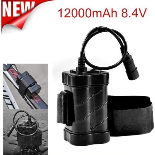 GTF bike light 8.4V 12000mAh Rechargeable 4 x 18650 Battery Pack For Head lamp Bike Bicycle Light