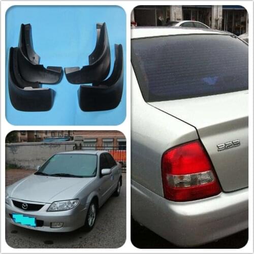 1 set Car accessories body parts mud guard splash shield for Mazda 323 family protege BJ 1998-2003 323 III Premacy