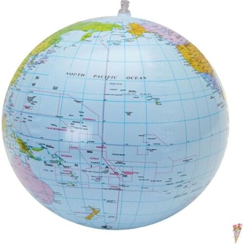 1pcs 30cm Inflatable Globe World Earth Ocean Map Ball Geography Learning Educational Beach Ball Kids Toy