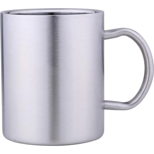 1pc Stainless Steel Cup With Handle Home Bathroom Cup Stainless Steel Handle Toothbrush Cup Drinking Cups Drinking Utensils