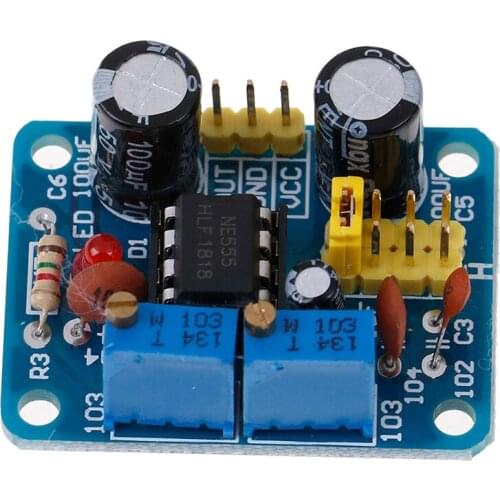 1Pc NE555 Pulse Frequency Duty Cycle Adjustable Module Square Wave Signal Generator Tool Part