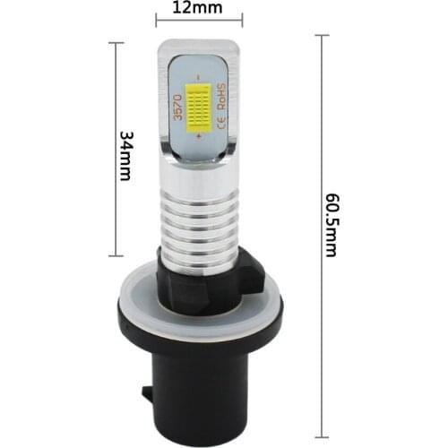 12V High Power 6500K White 2-SMD 880 LED Replacement Bulbs For Car Fog Lights Car DRL Lamp Daytime light