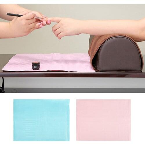 125Pcs Nail Art Table Mat Disposable Foldable Clean Pad Beauty Nail Care Polish Waterproof Tablecloth Manicure Tool Lint Paper