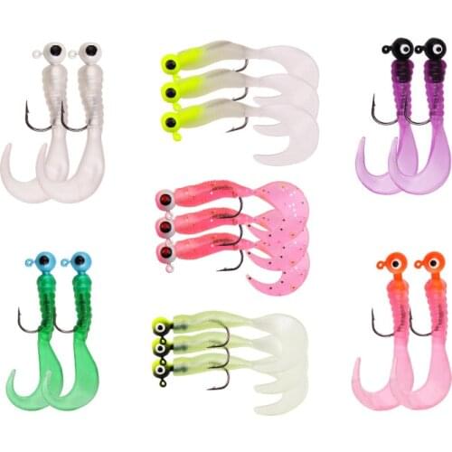 17Pcs Fishing Lures Lifelike Swim Bait Shad Lures VIBration Soft Bait60mm Artificial Bait Fishing Wobbler Bait Fishing tackle