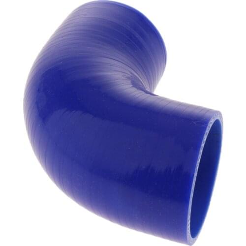 2pcs 90 Degree 5mm Hose Turbo Silicone Elbows Coupler Pipe Hose Blue