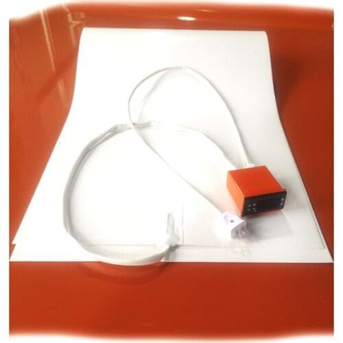 230V 850W 500*1500*1.5mm White Silicone Rubber Heater with digital thermostat on wire 2000mm lead wire