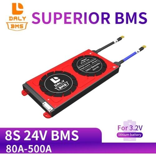 3.2V LiFePo4 8S 24V 80A 100A 200A 500A 18650 LFP PCM battery protection board BMS with balanced lithium battery module