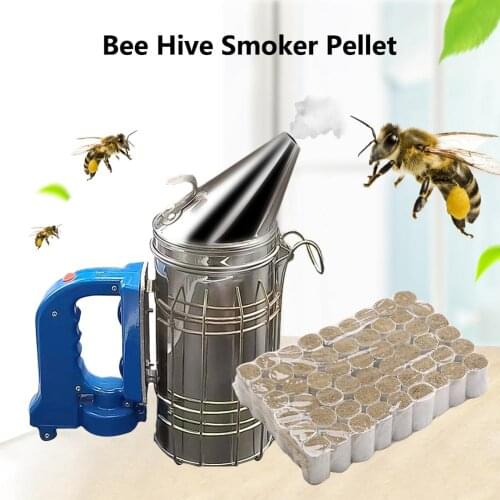 54PCS Bee Hive Smoker Pellet Solid Beekeeping Tool Chinese Medicinal Herb Smoke Honey Produce Apiculture Bee-Specific Smoke Bomb