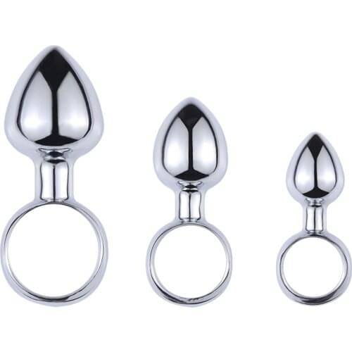 Finger Anal Beads Toys Metal Butt Plug Masturbator for Man Anal Vibrators Anal Plug Private Goods for Men Adult Toys Sex Shop