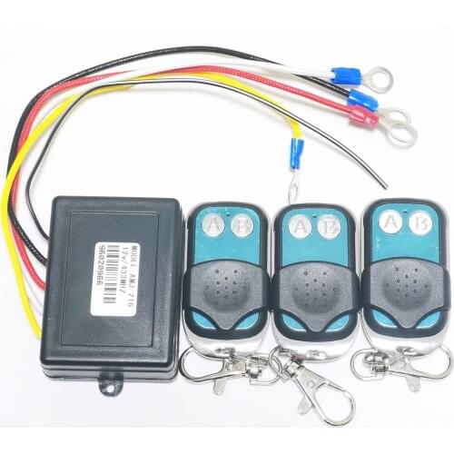 DC12V Wireless Recon Recovery Winch Remote Control For Truck/Jeep SUV ATV Winch Warn Ramsey with 3 remote control