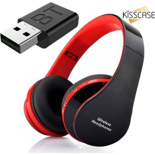 KISSCASE Wireless Headphones TV USB Connection Kit Lightweight Includes Televison Audio Transmitter Adapter for Private Watching