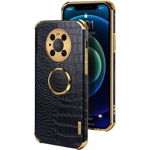 For Huawei Mate 40 30 20 Pro Plus Case Luxury Soft PU leather With Ring Stand Protect Back Cover Case For Huawei P40 P30 Pro