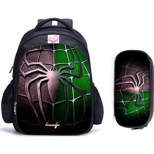 16 Inch Superhero Children School Bags Orthopedic Backpack Kids School Boys Girls Mochila Infantil Catoon Bag