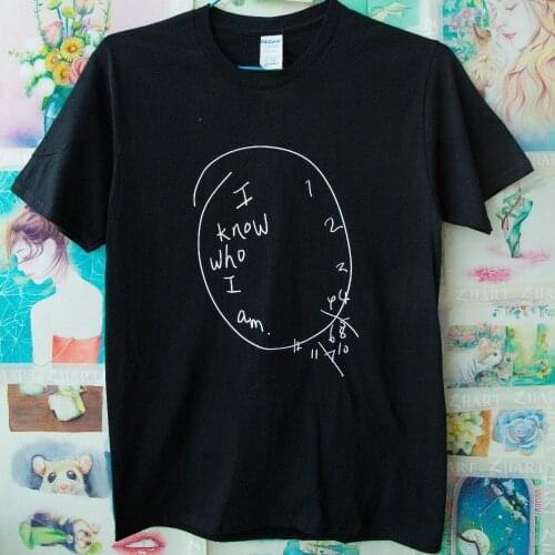 I Know Who I Am Wall Clock Hannibal Lector Man Boys O Neck Cotton Short Sleeve T Shirt Black White Gray Navy Blue Wine Red Army