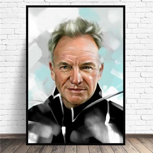Frame Sting Music Singer Art Canvas Poster Print wall painting Wall Pictures for Living Room home Decor