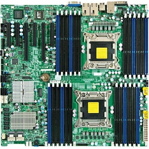 Used Applies to for Supermicro X9DRE-TF+ X79 C602 LGA2011 Workstation Game Hangout Server motherboard supports E5 2670 V2 128GB