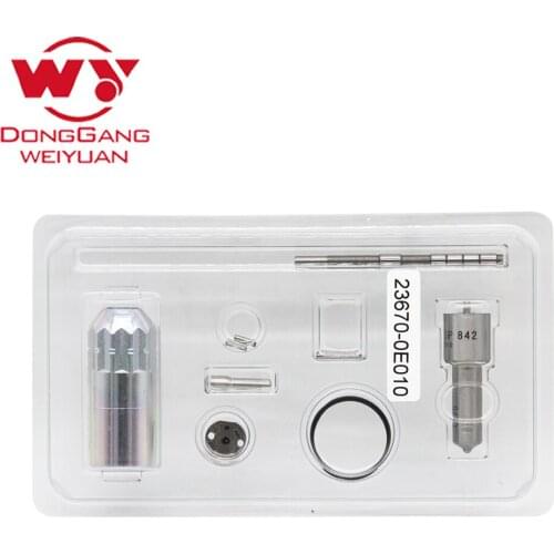 Common Rail Diesel fuel repair kit 23670-0E010, for DEN injector, nozzle DLLA155P842, for fuel injection spare parts, hot sale