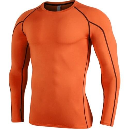 Compression Shirt Men Running Shirt Gym T Shirt Men Workout Rashguard Sport Shirts Men Weight Lifting TShirts Cycling Base Layer