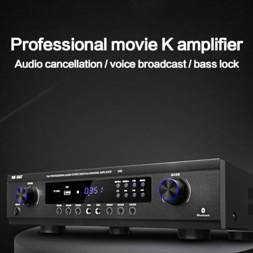 KYYSLB 900W 8-16ohm K60 High-power Household K Song Hifi Fever AV Amplifier Subwoofer Bluetooth Audio Cancellation Amplifier