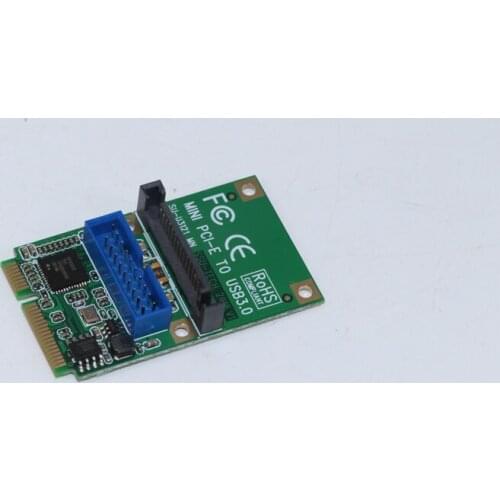 Mini PCI-E USB Card MINI PCI-Express to USB3.0 Adapter 19Pin Header to USB3.0 5Gb SATA Power Half High Full High Suitable for PC