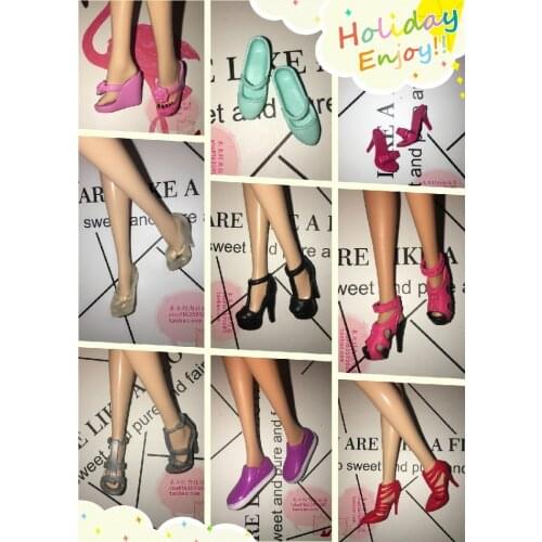 1/6 New Original multiple Colorful Doll Accessories Fashion Sneaker Flat Shoes Genuine Sandals Shoes for Barbie Doll Shoes