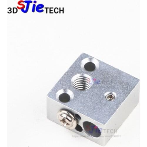 Upgrated Creality CR-10 metal heater block PT100 sensor cartridge M6 20*20*10mm MK10 for Creality CR-10 CR-10S 3D printer parts