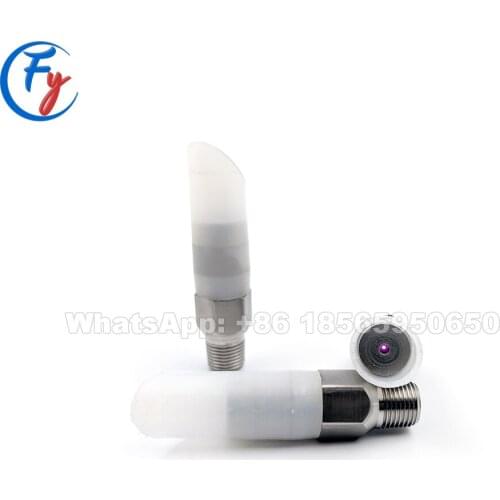 Single jet edge trimming nozzle with PTFE shielding for paper industry, nozzle for paper and pulp industry