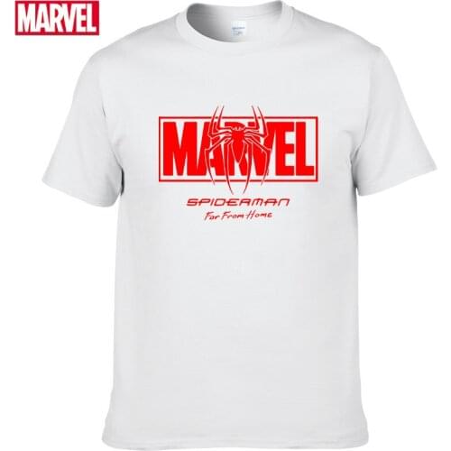 Marvel The Avengers Spider Man t shirt Short sleeve tee fashion mens t-shirts 2021 Summer 100% cotton graphic shirt #121