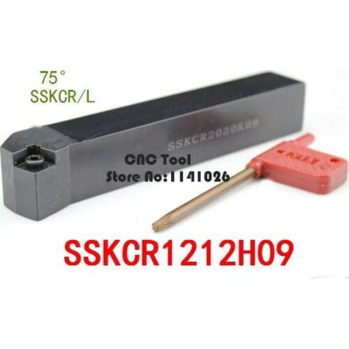 SSKCR1212H09 / SSKCL1212H09 Metal Lathe Cutting Tools Lathe CNC Machine Turning Tools External Turning Tool Holder S-Type SSKCR