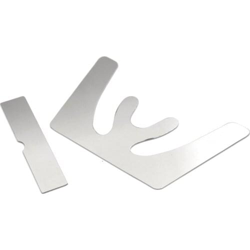 Stainless Steel Dental Occlusal Maxillary Casting Jaw Fox Plane Plate Autoclavable 1Set