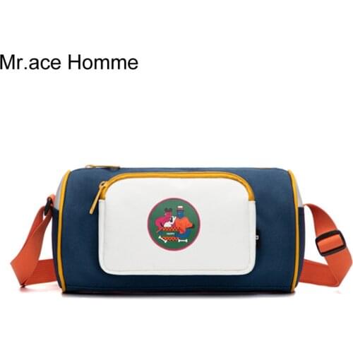 Mah Mini Sport Crossbody Messenger Bag Women Waterproof Shoulder Bag For Girl Cylindrical Bucket Bags School Bags For Teenagers