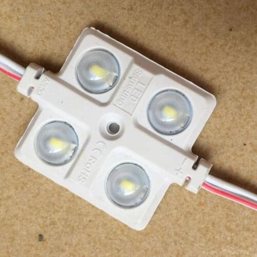 LED module 2W DC12V WHITE COLOR high bright;20pcs a string;with concave lens LED lens module