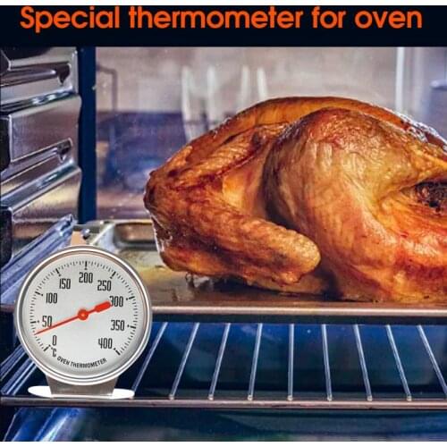Stainless Steel Oven Cooker Thermometer Temperature Gauge Mini Thermometer Grill Temperature Gauge for Home Kitchen Food