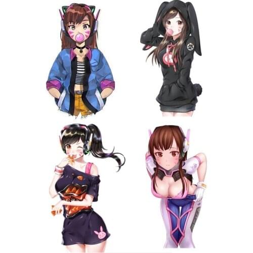 High quality Creativity DVA Sexy Girl Car Body Sticker Sexy Anime Girls Decal Window Motorcycle PVC Auto Decoration