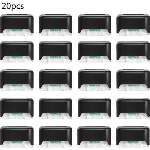 1/4/8/12/16/20pcs Solar LED Lights Outdoor Solar Lamps Waterproof Wall Light Path Stair Garden Landscape Step Deck Balcony Fence