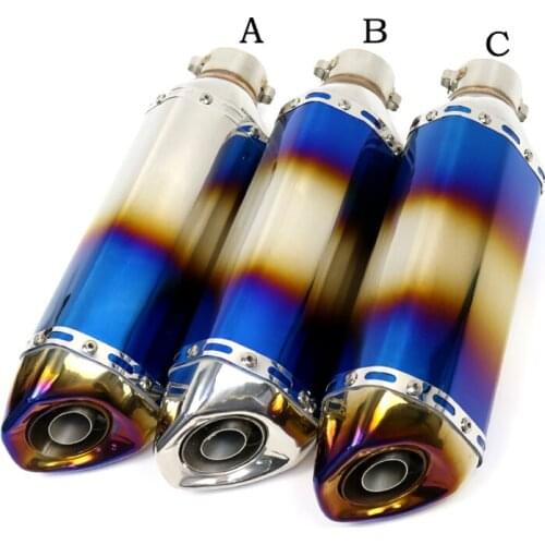 1 Set 38-51mm Universal Motorcycle Exhaust Muffler Pipe DB Killer Moto Escape Silencer for Scooter Motorcycle Modified Kits