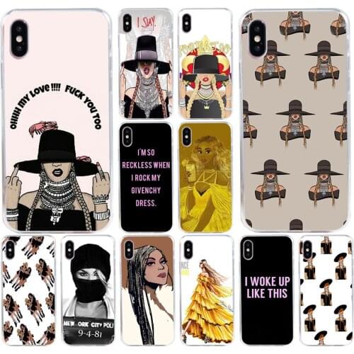 159H Beyonce Lemonade I Slay Pop Music Soft Silicone Tpu Cover phone Case for iphone 5 5s se X XR XS Max case