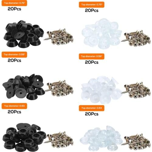 20Pcs Rubber Feet Pads for Furniture Electronics Appliances Non Slip Non Marking Anti-Skid Fine Grips Feet Bumpers Pads