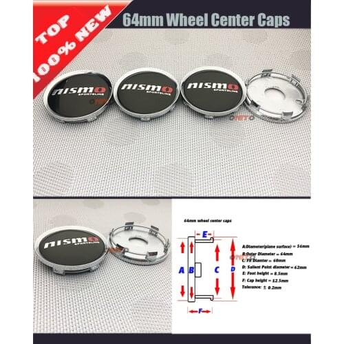 4pcs/set 64mm Wheel Dust-proof emblem covers Auto Car Badge Emblem Sticker Car Wheel Center Cover Cap Hub Rim for nismo emblem