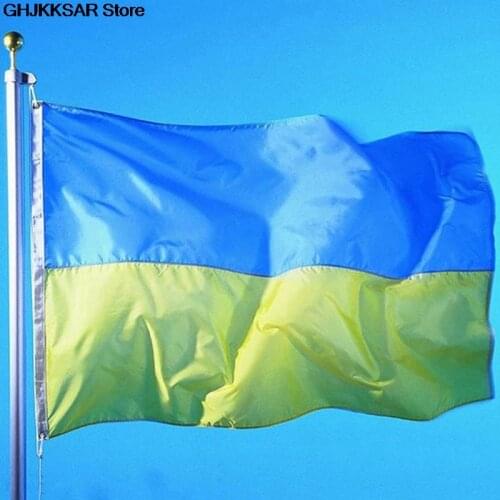 5*3FT Blue Yellow Ua Ukr Ukraine Flag For Courtyard Decoration 90*150cm