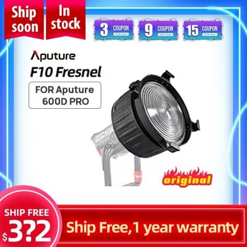 Aputure F10 Fresnel FOR 600D PROFresnel zoom lens photography fill light spotlight for youtube live photography studio